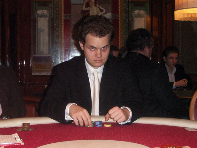 Dieter bei seinem ersten Poker-Turnier