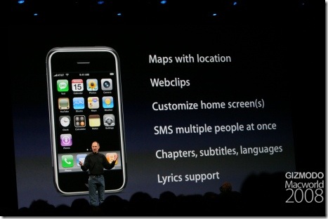 Steve Jobs präsentiert neue iPhone Features