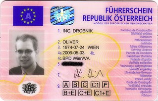 Führerschein Scheckkarte
