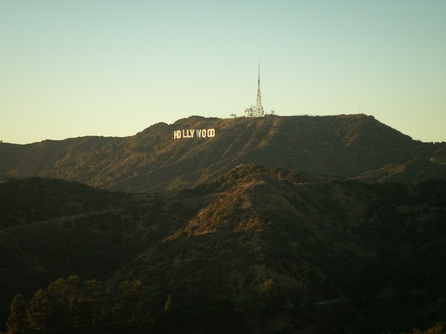 Hollywood Sign vom Griffith Observatory aus