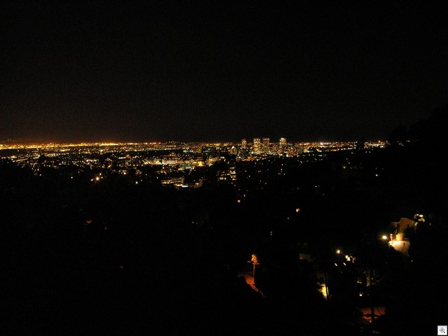 Los Angeles Panorama bei Nacht